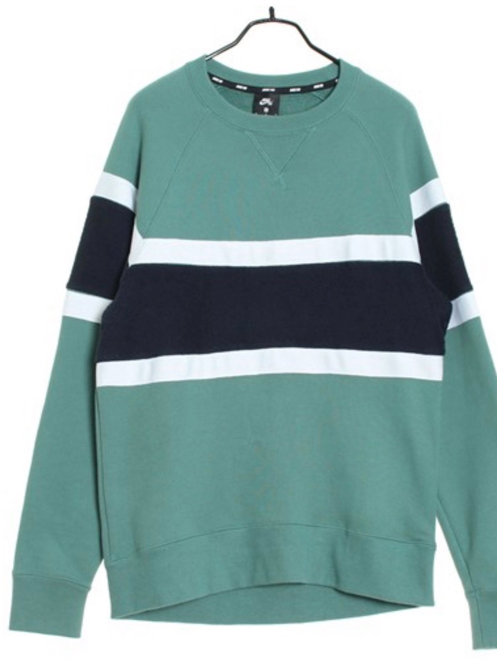 VINTAGE Nike SB Everett crewneck sweatshirt in a green, black, and white color